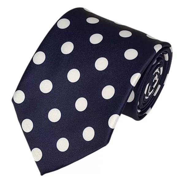 Men's Polka Dots 100% Micro Fiber 3.25" W x 58" L Necktie