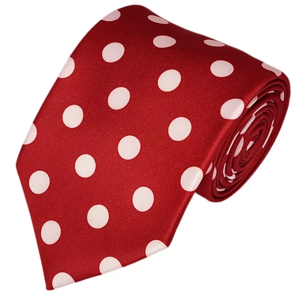 Men's Polka Dots 100% Micro Fiber 3.25" W x 58" L Necktie